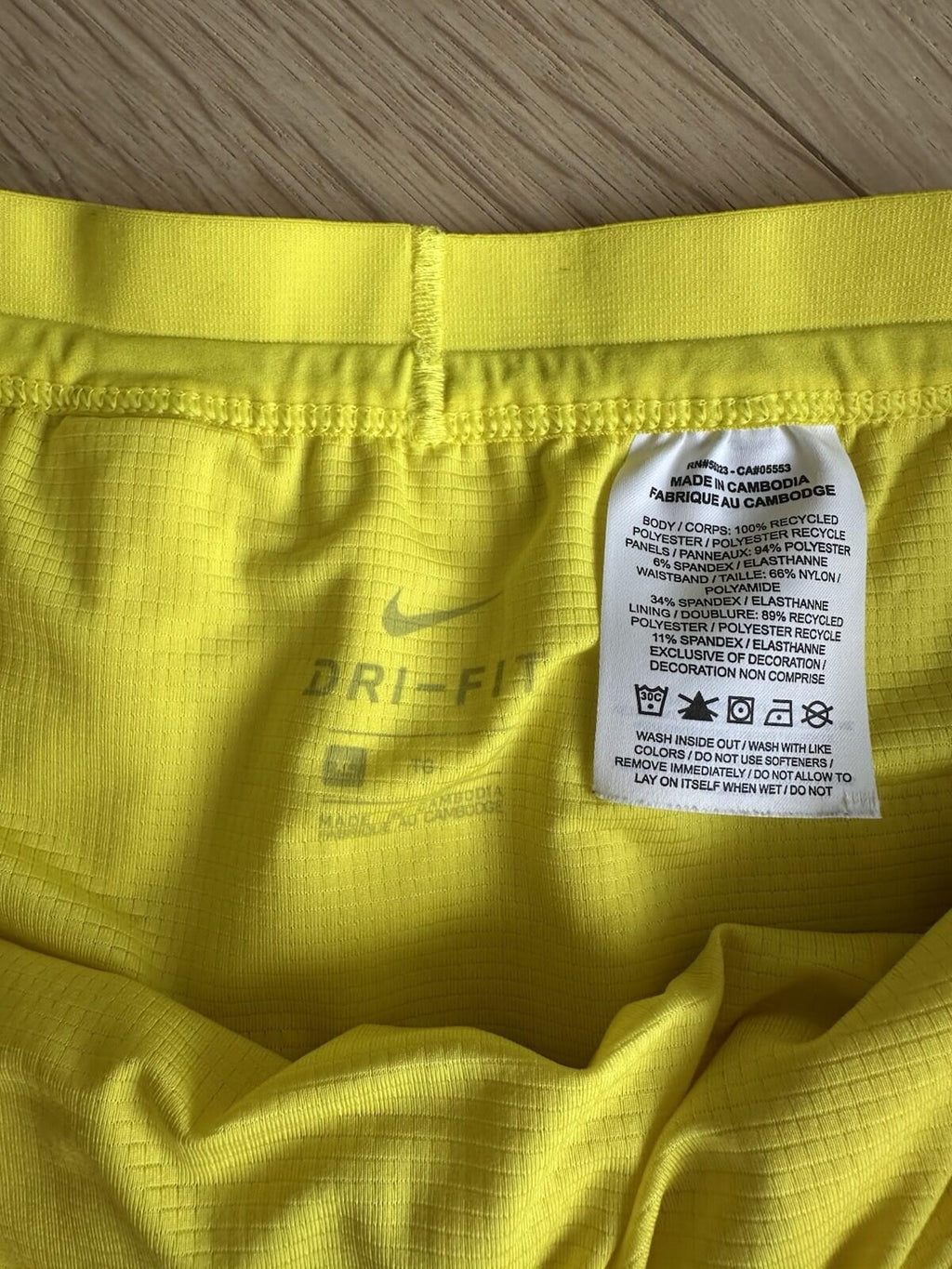 Nike Men’s DriFit Running Shorts size  XL - Yellow