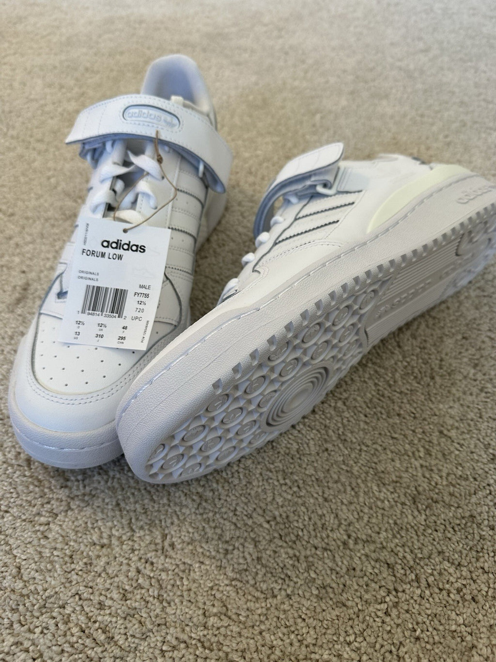 Adidas Originals Forum Low Men FTWWHT/FTWWHT/FTWWHT Men’s Size 13 (damaged Box)