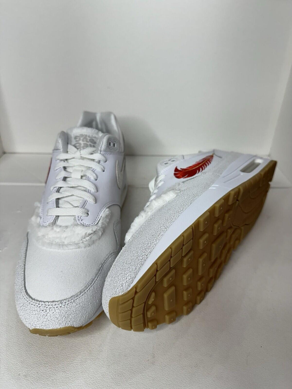 Nike Air Max 1 PRM ‘The Bay’ White/University Red Men’s 13 BNIB