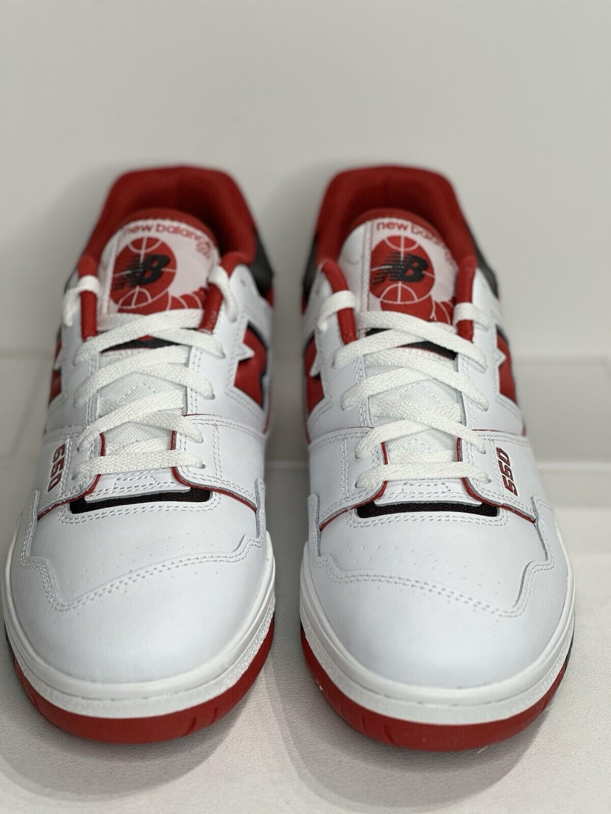 New Balance 550 Red/White/Black Men’s Shoes Size 13