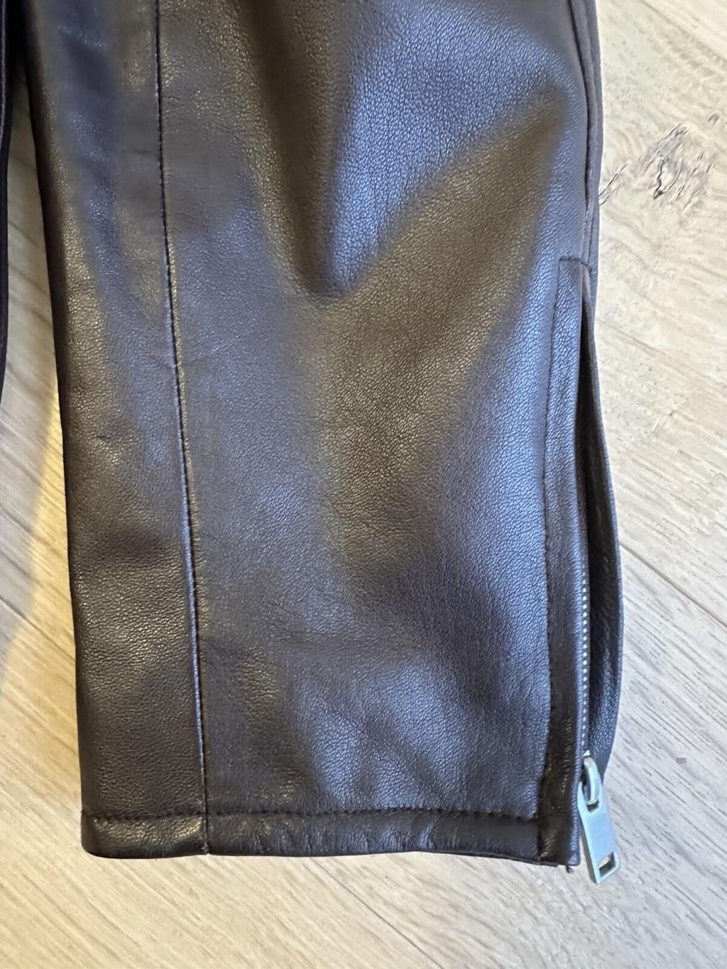 MASSIMO DUTTI Leather Brown Jacket Men’s Size XL