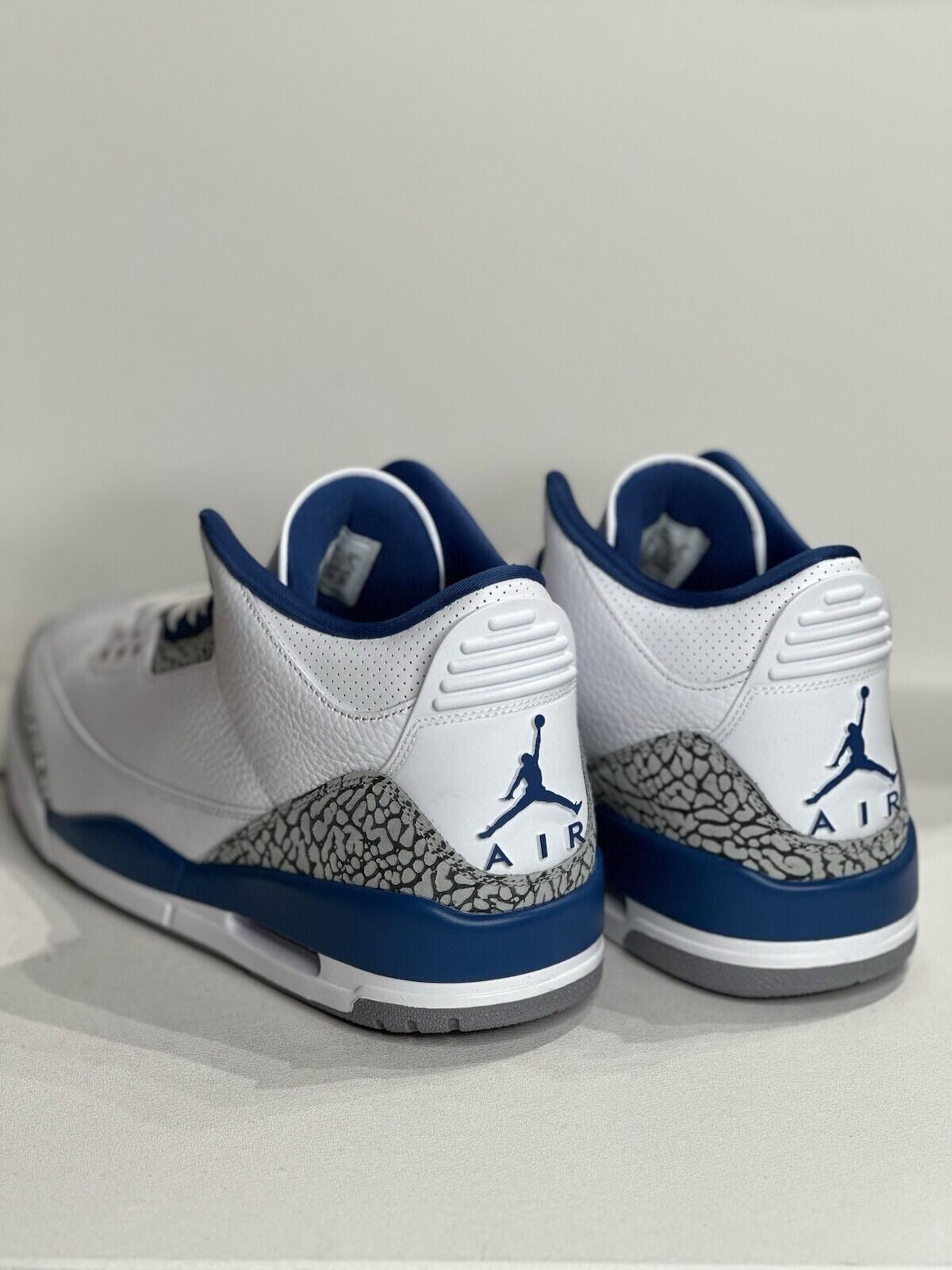 Air Jordan 3 Wizard True Blue/ Metallic/ White / Copper Men’s Size 13