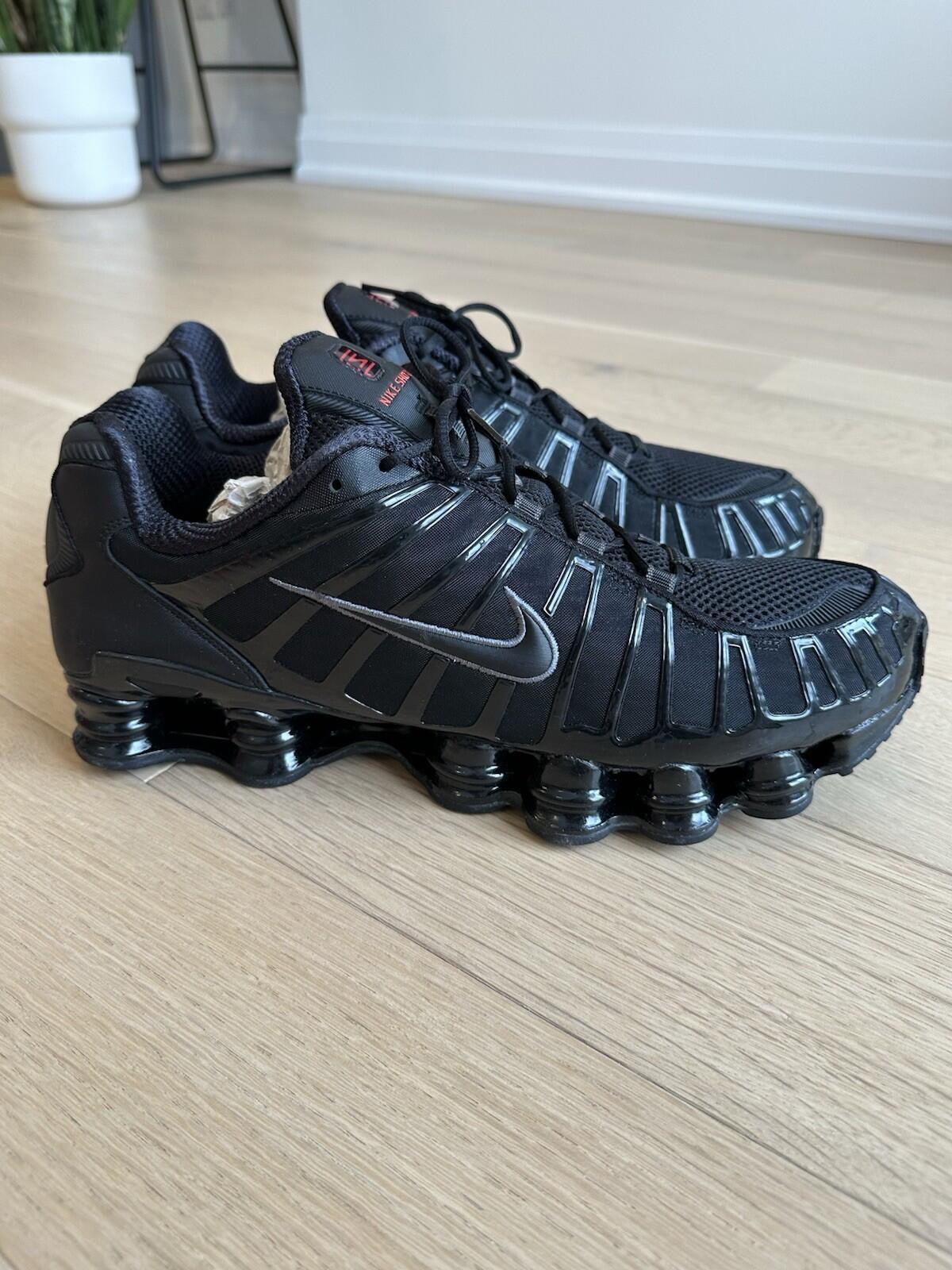 NIKE SHOX TL BLACK/BLACK-MTLC HEMATITE Men’s 14 BNIB