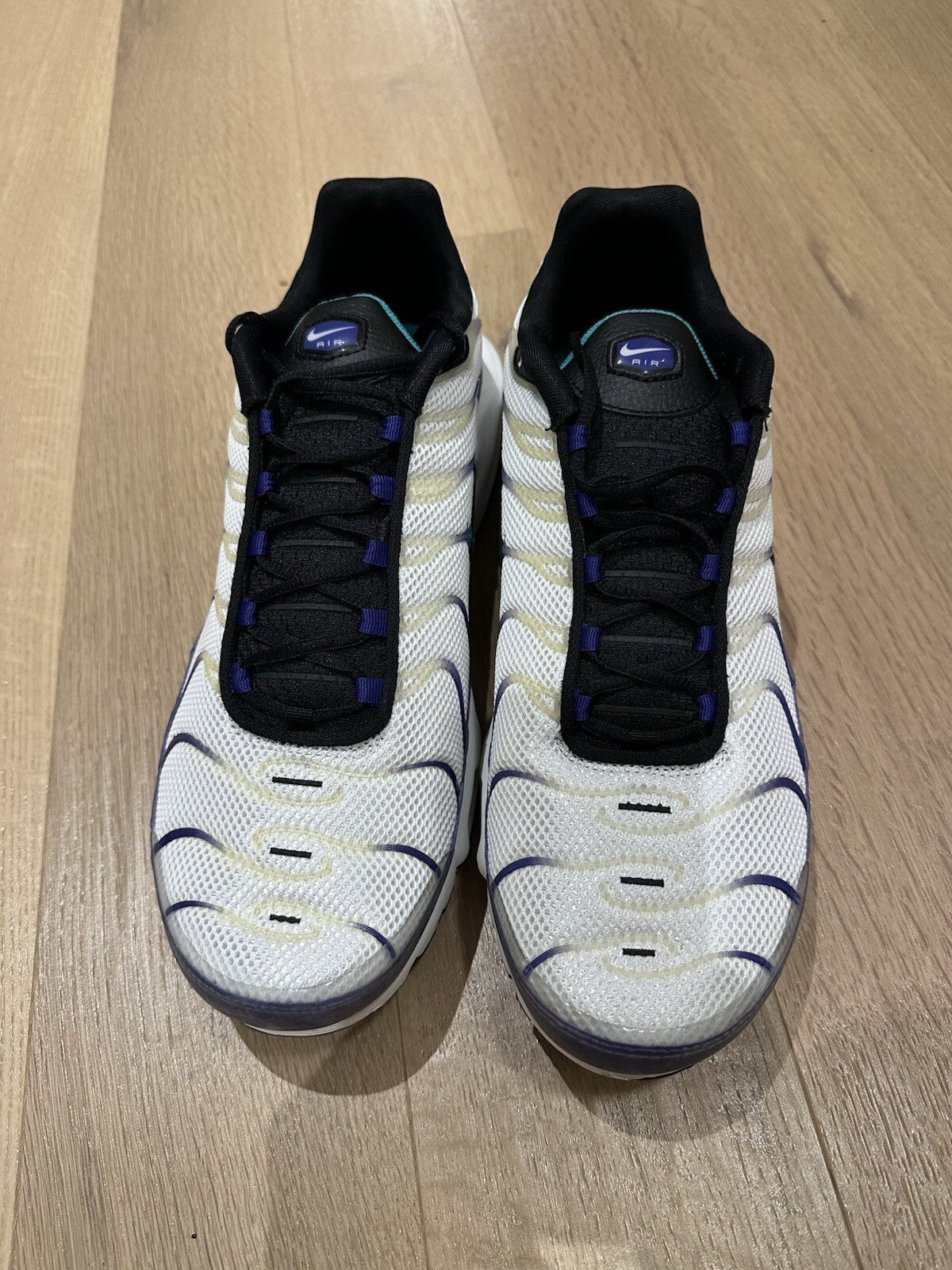 NIKE AIR MAX PLUS WHITE/BLACK GRAPE ICE Mens 13 BNIB