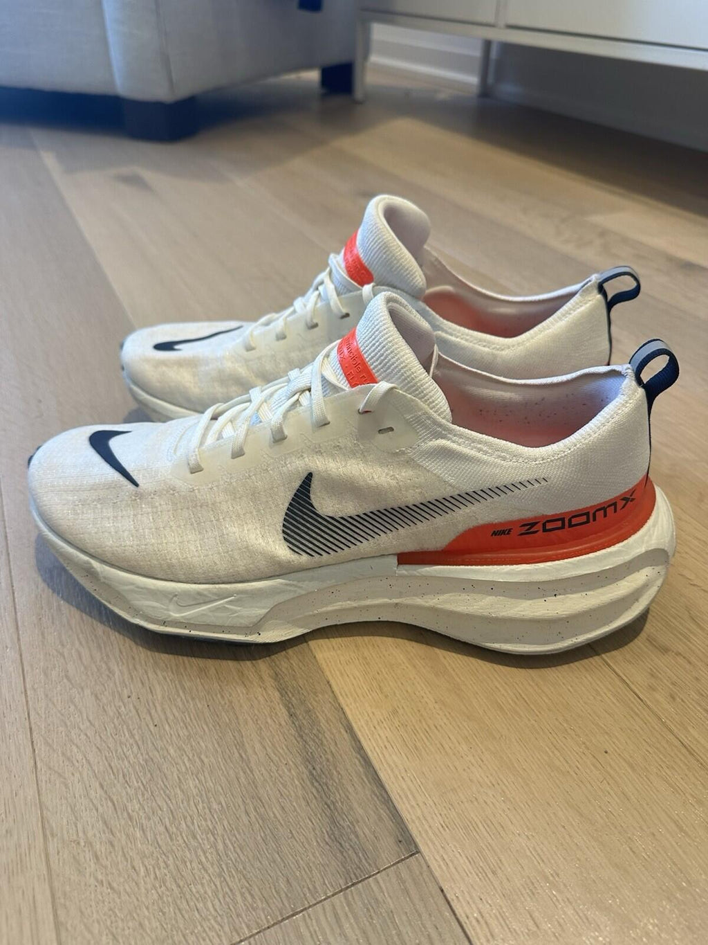Nike Zoom X Invincible Run Flyknit 3 White Bright Crimson Mens Size 13