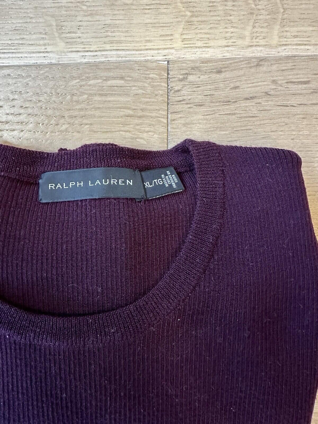 Ralph Lauren Knit Bergundy Men’s XL