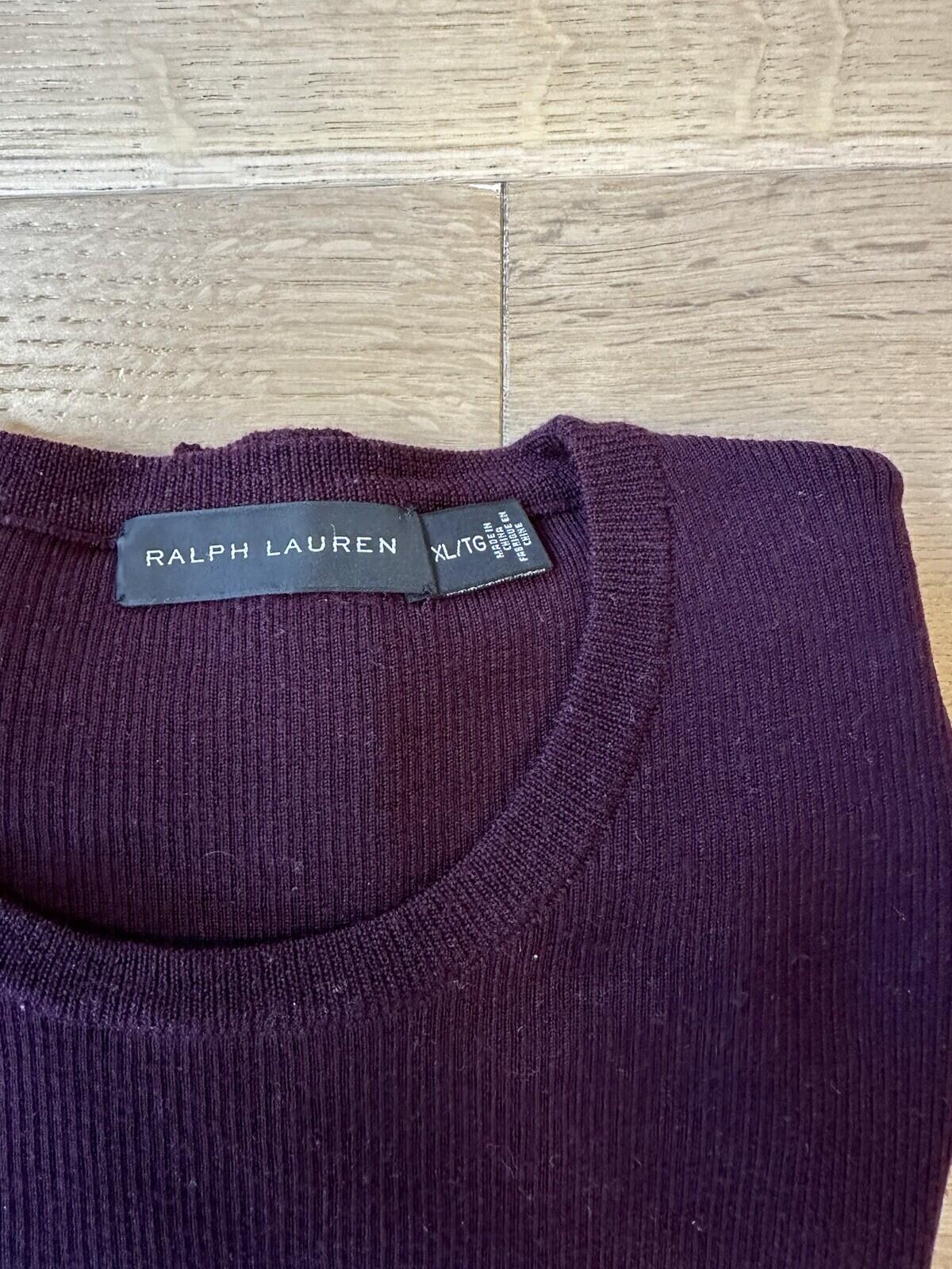 Ralph Lauren Knit Bergundy Men’s XL