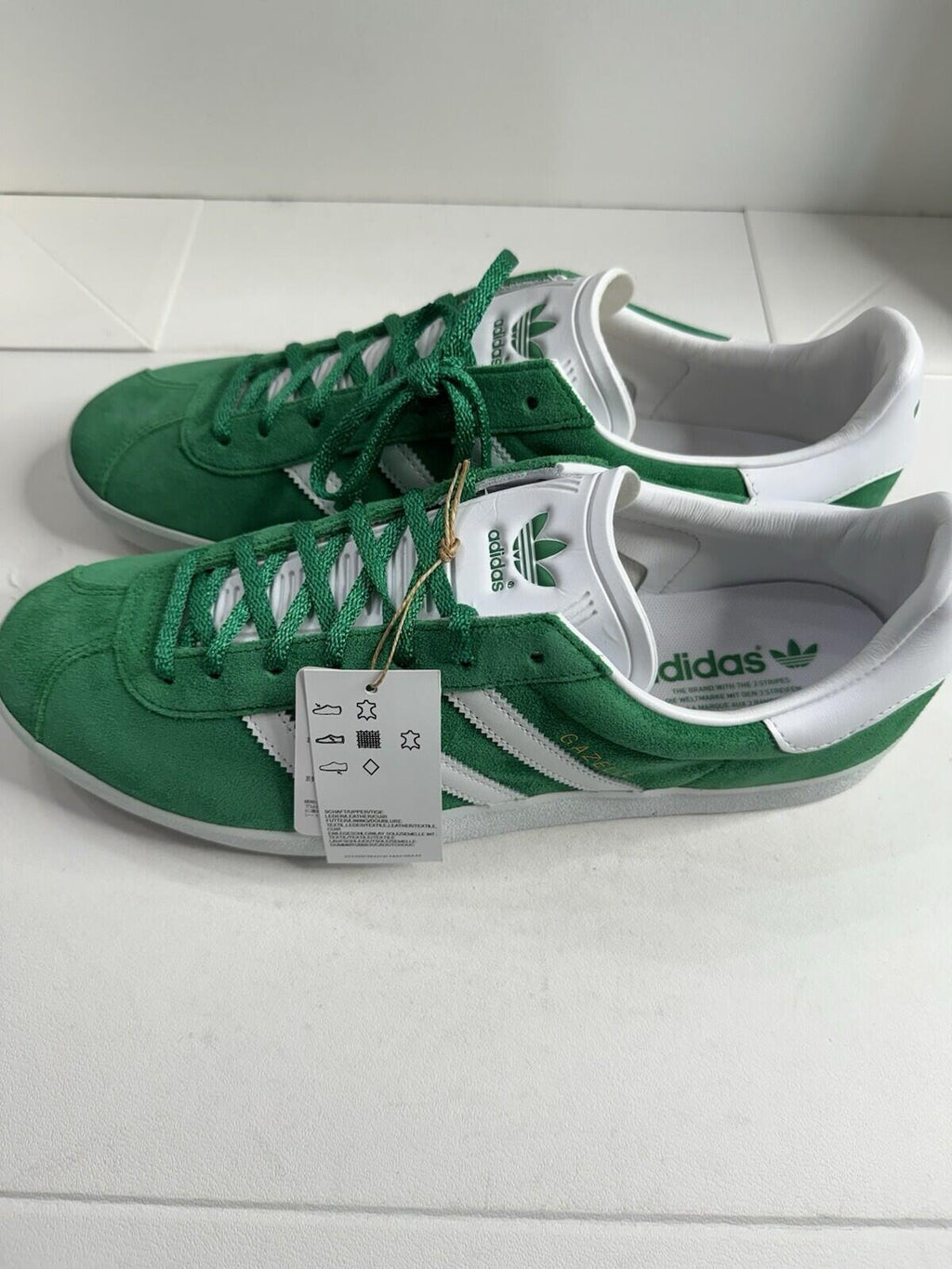 Adidas Original ‘Bright Green, Cloud White, Core White’ Men’s Size 13