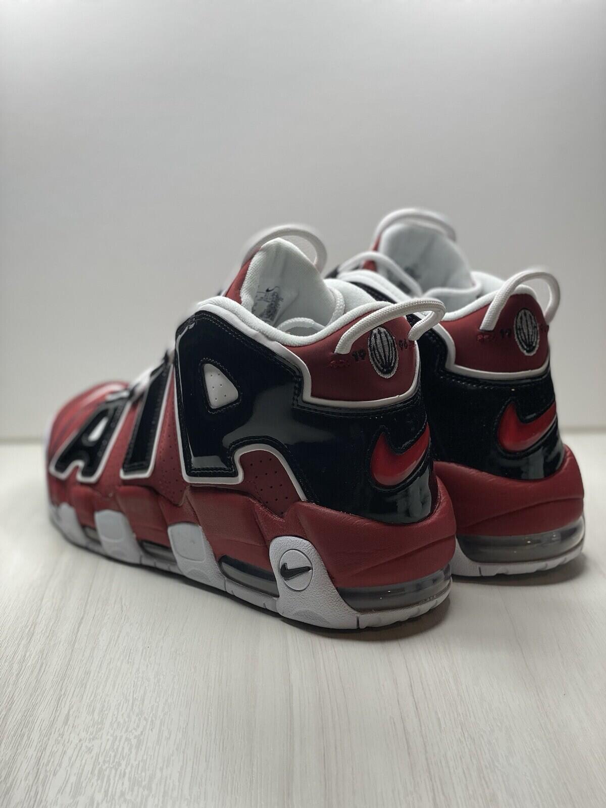 Nike Air More Uptempo 96 Chicago Bulls Varsity Red/ Blk/wht Men’s Shoes Size 13