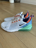 Nike Air Max 270 White/Black-Safety Orange Mens Size 13 BNIB