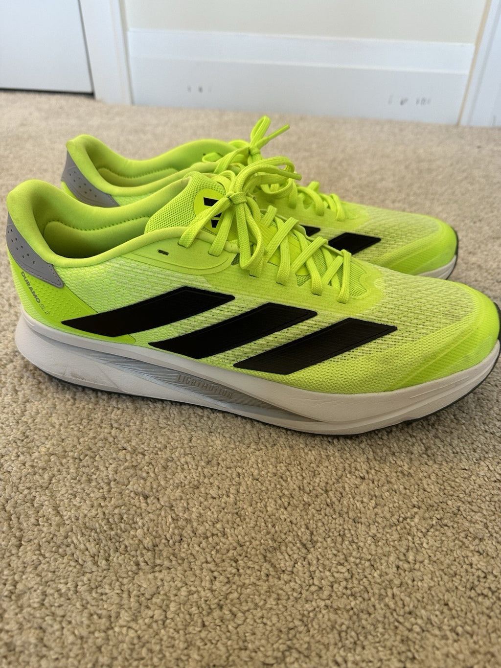 ADIDAS DURAMO SL2 Men’s Size 14 Neon Green/Black