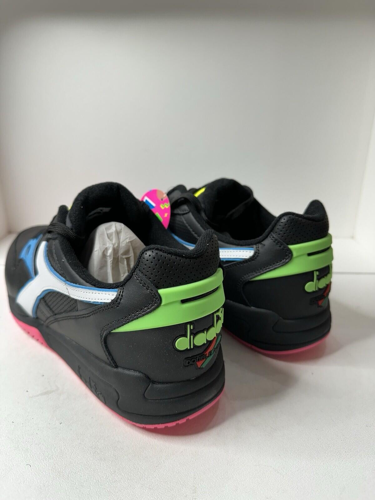 diadora Rebound Ace ‘black Fluo’ Men’s Size 12.5 BNIB