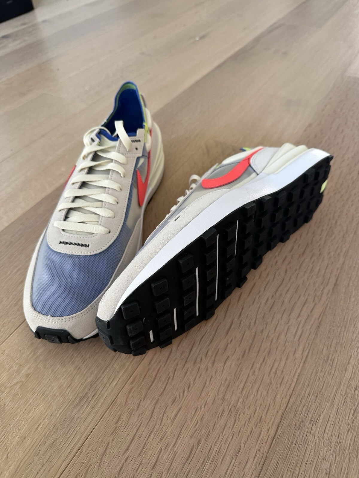 NIKE WAFFLE ONE COCONUT MILK/BRIGHT CRIMSON Men’s Size 13
