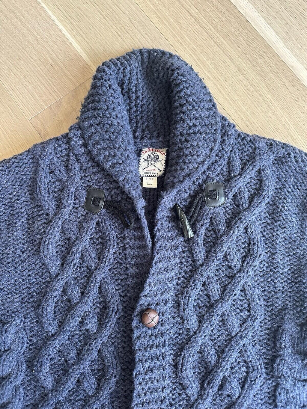 Diesel tricot co Superior Quality Handmade Knit Men’s Size XL  Blue