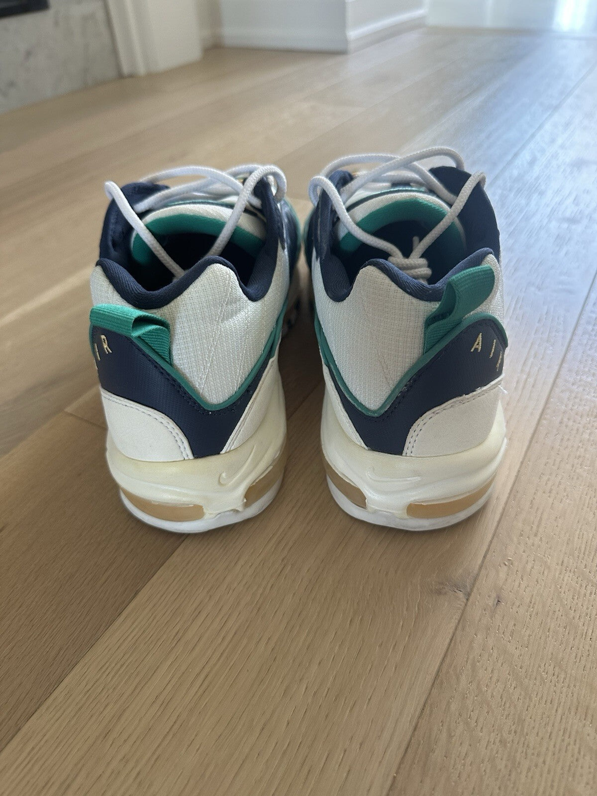 Nike Air Max 98 ‘Mighty Ducks’ Men’s Size 13 White/ Midnight Navy/ Neptune Green
