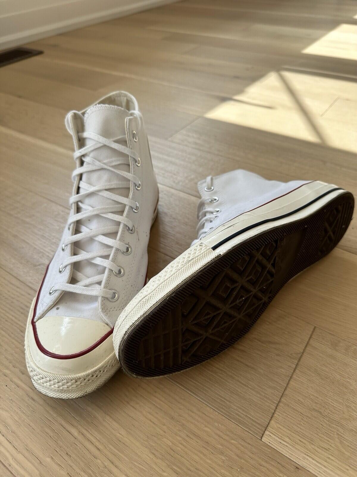 Converse All Star Canvas Chuck Taylor Hi Canvas White Men’s Size 12