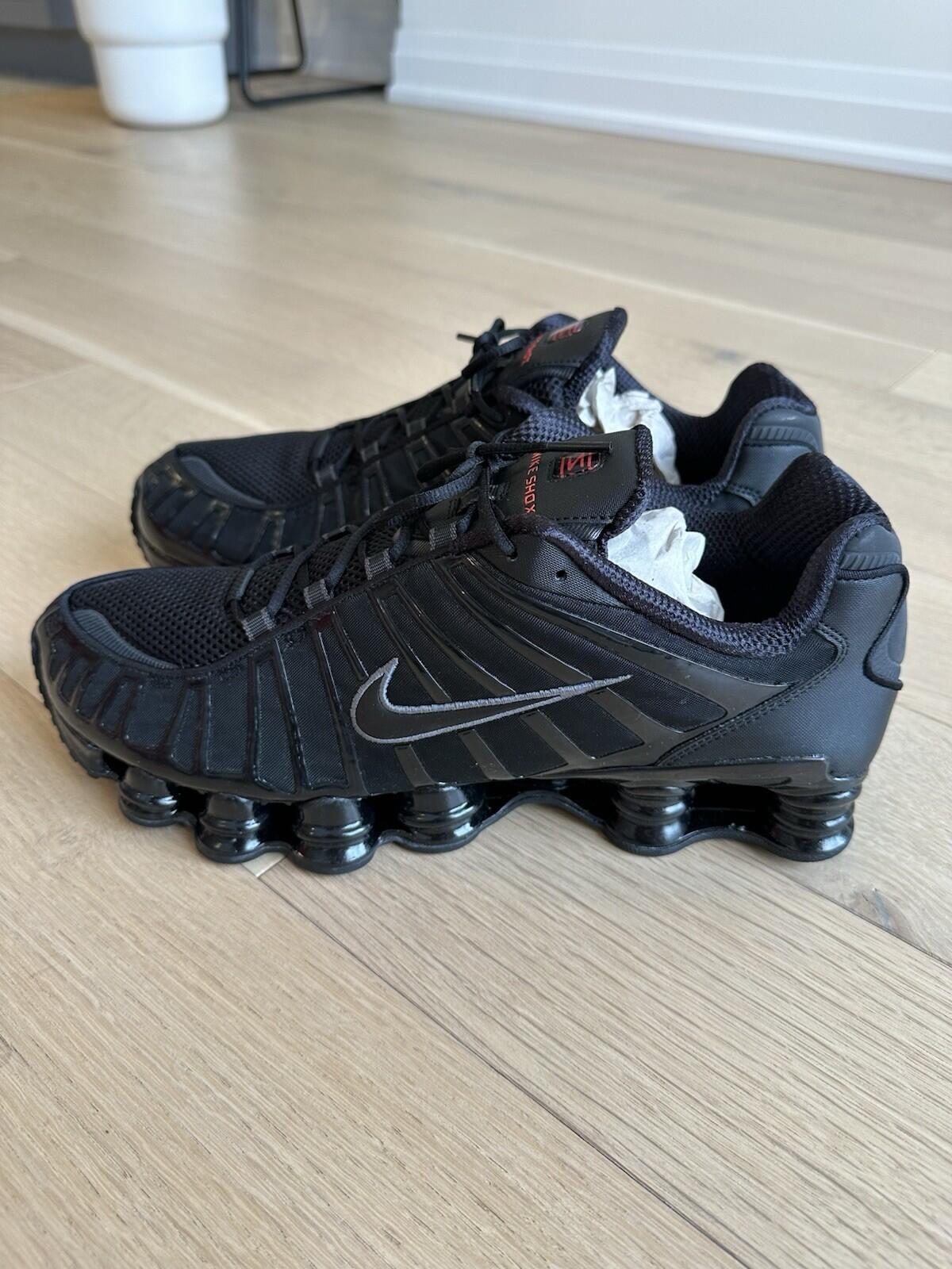 NIKE SHOX TL BLACK/BLACK-MTLC HEMATITE Men’s 14 BNIB