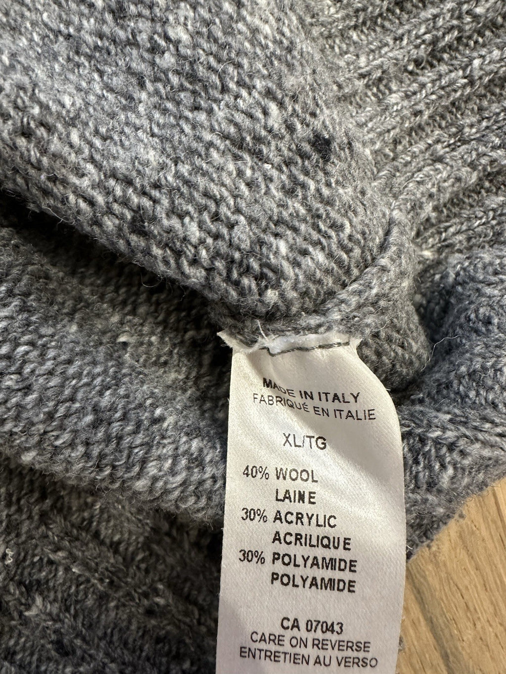 Daniele Blasi Grey Knit Men’s XL