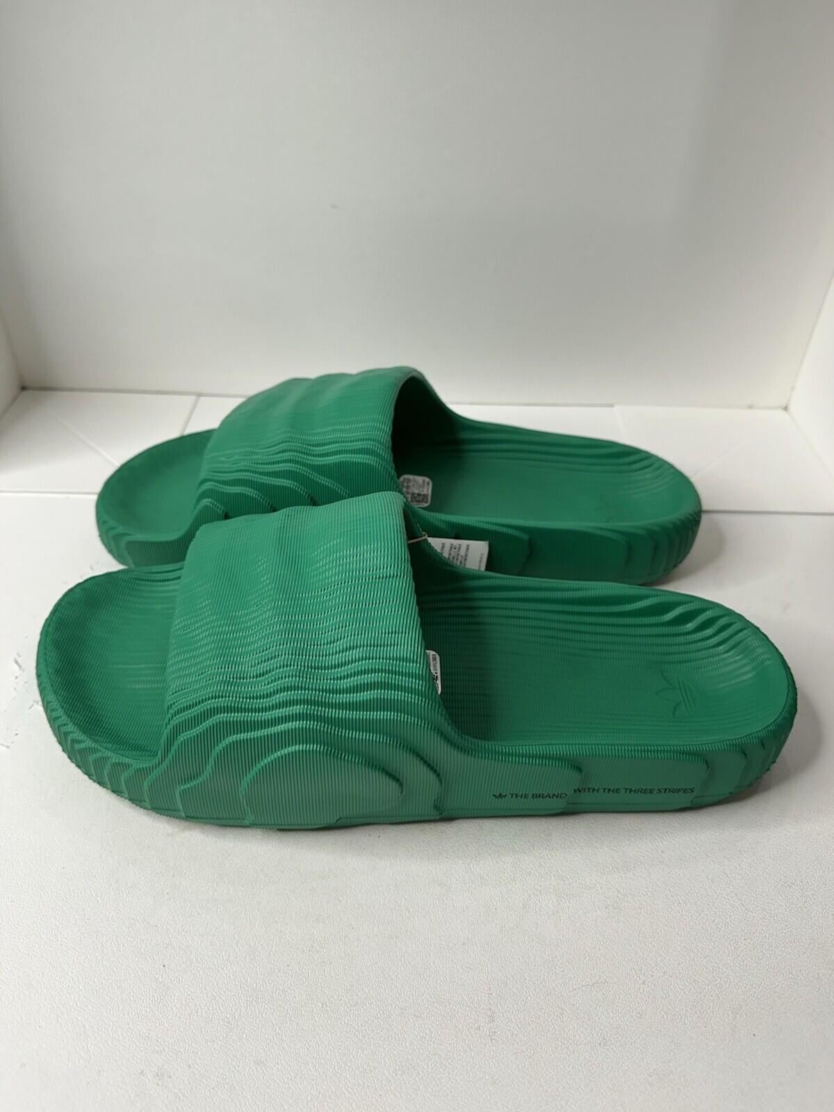 Adidas Adilette 22 slides BGREEN/BGREEN/CBLACK Men’s Size 13 BNIB