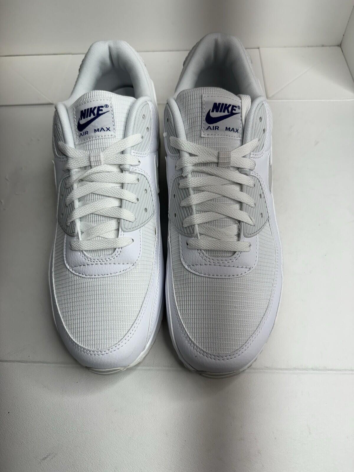 Nike Air Max 90 ‘Team White Royal’ Men’s Size 13 White/ Photon Dust
