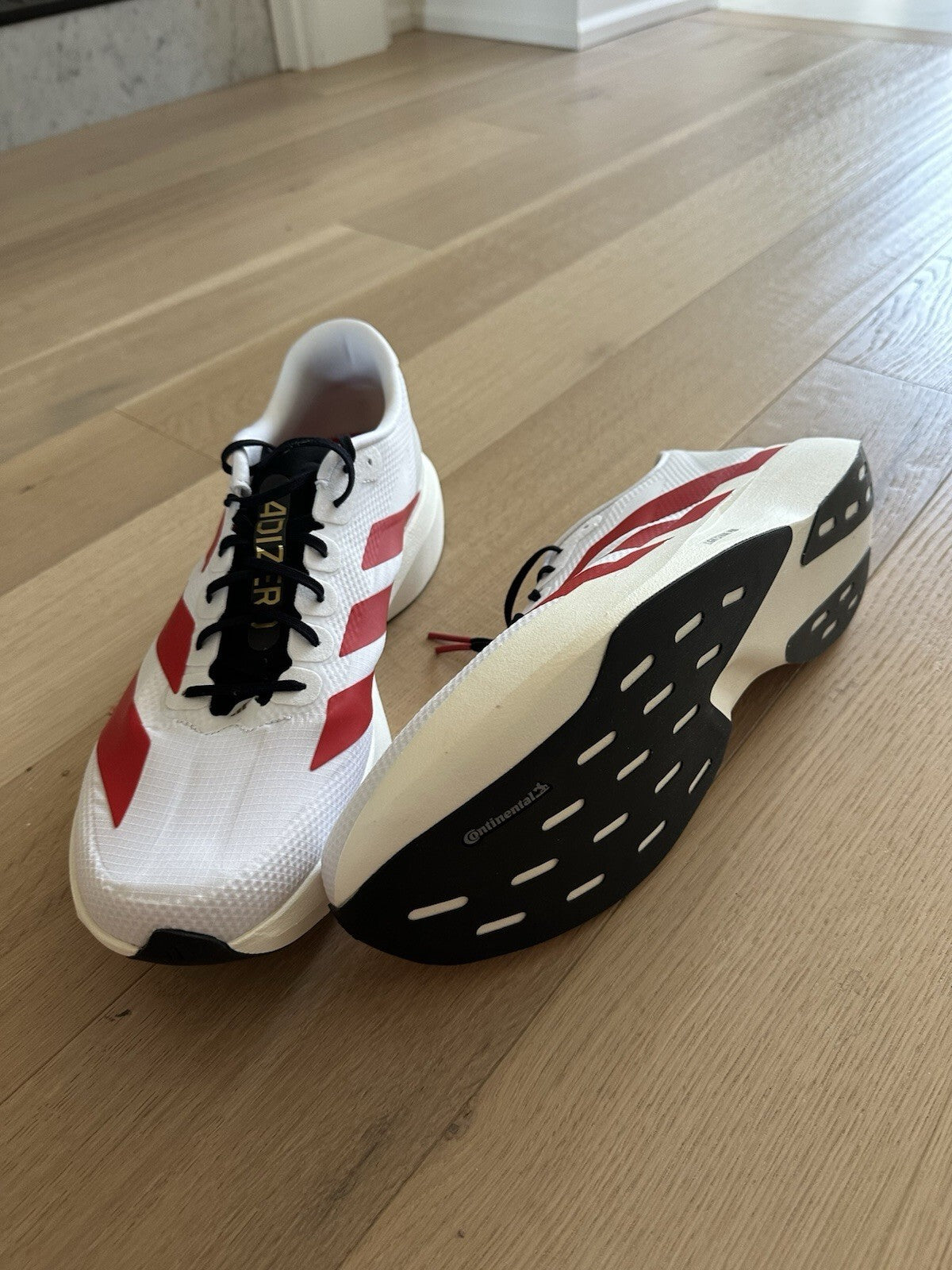 Adidas Adizero EVO SL WOVEN M Size 14 FTWWHT/MCORD/CELAC