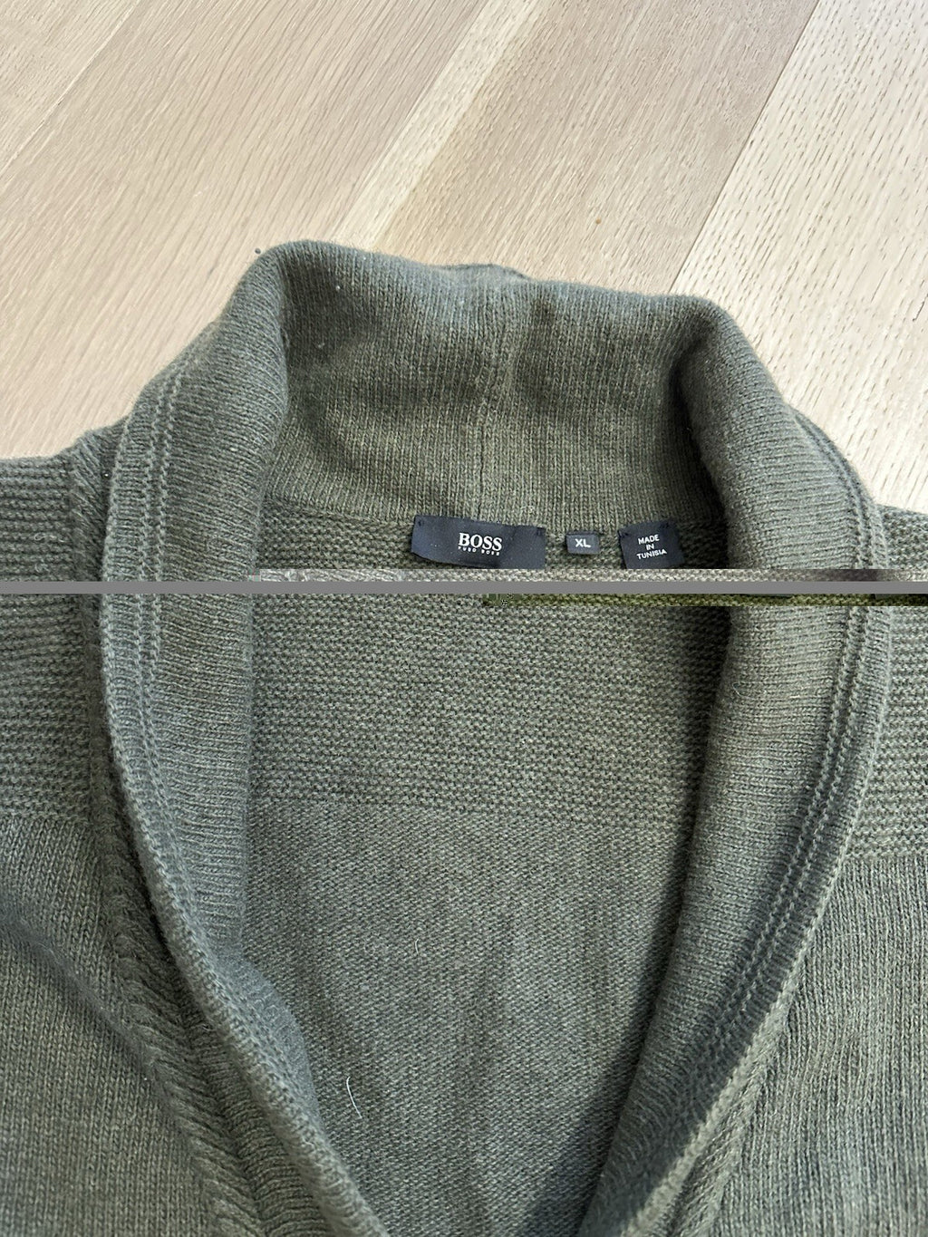 Hugo Boss Green Knit Men’s XL Virgin Wool Blend
