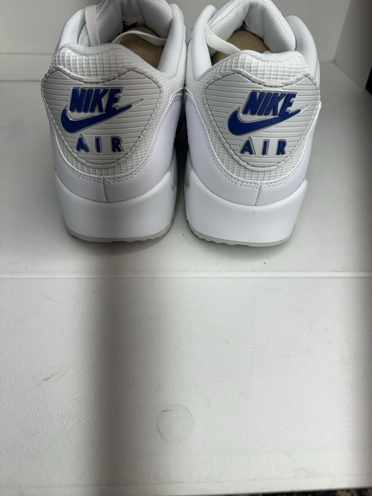 Nike Air Max 90 ‘Team White Royal’ Men’s Size 13 White/ Photon Dust