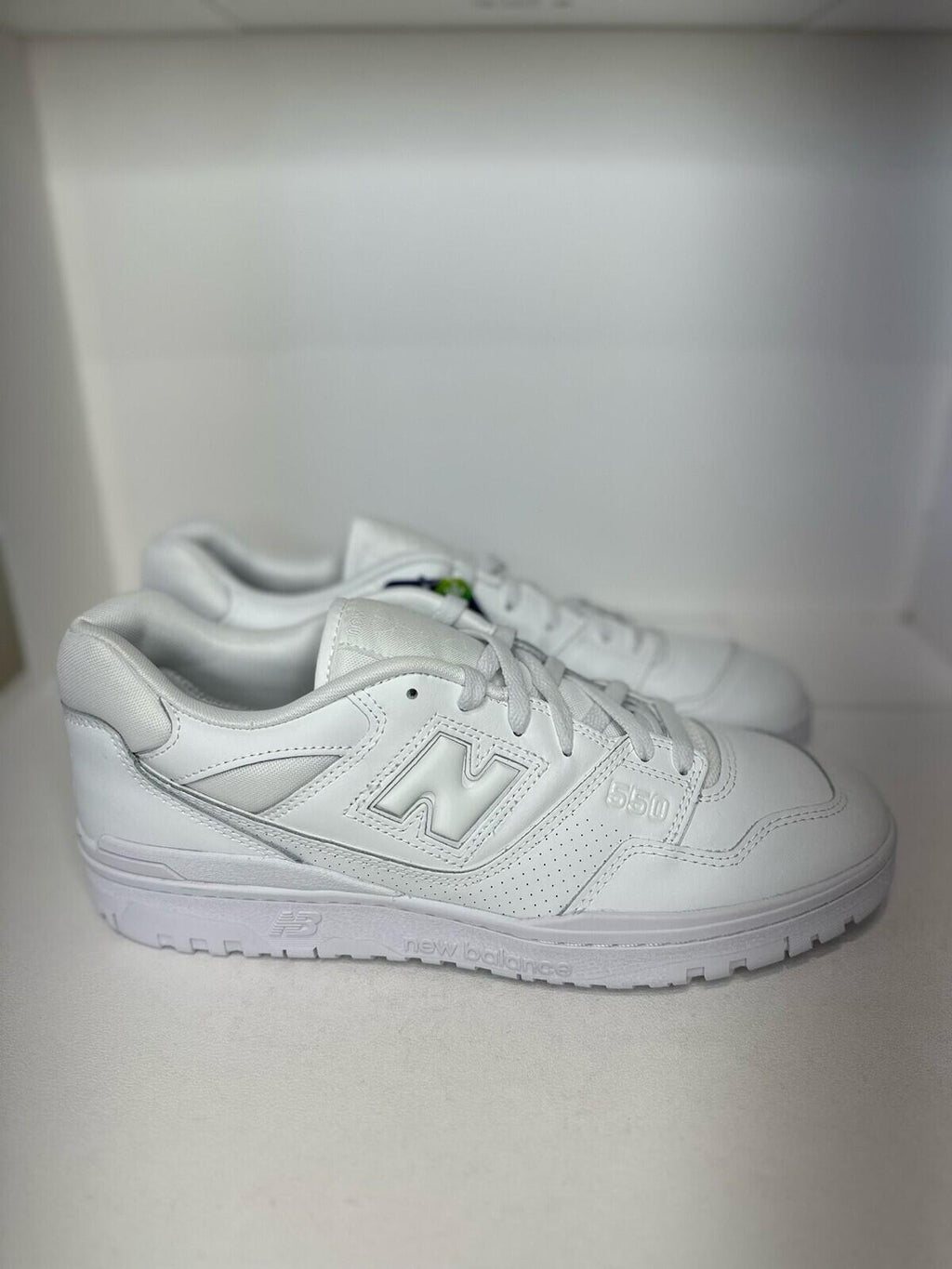 New Balance 550 All White Men’s Shoes Size 13