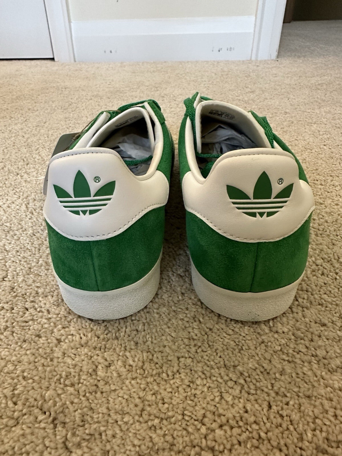 Adidas Gazelle 85 GREEN/FTWWHT/GOLDMT Men’s Shoes Size 13