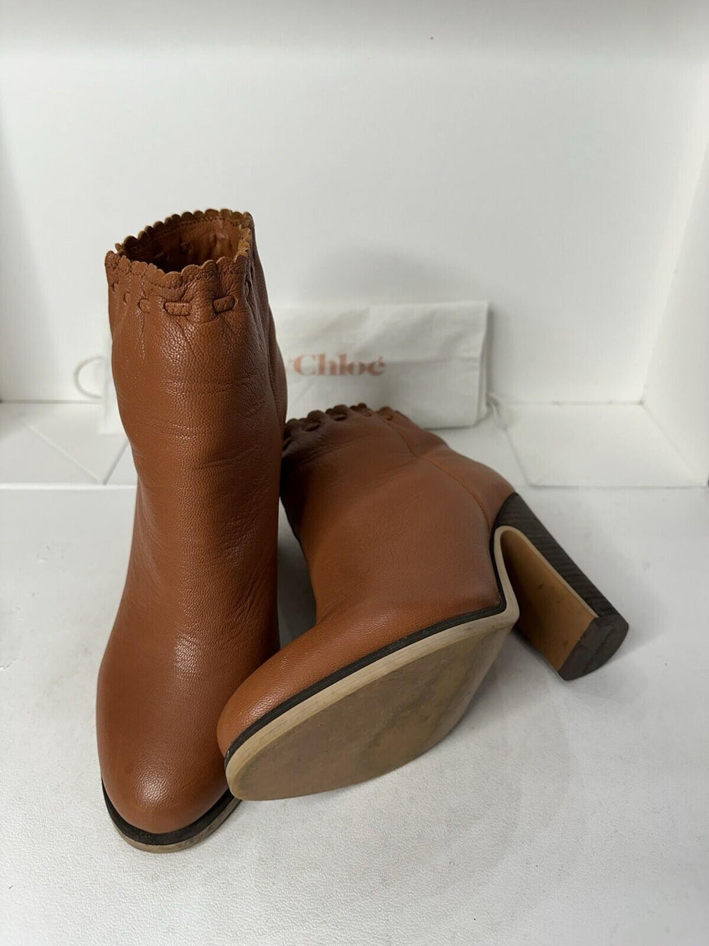 Women’s Chloe leather bootie size 7.5 style SB27202