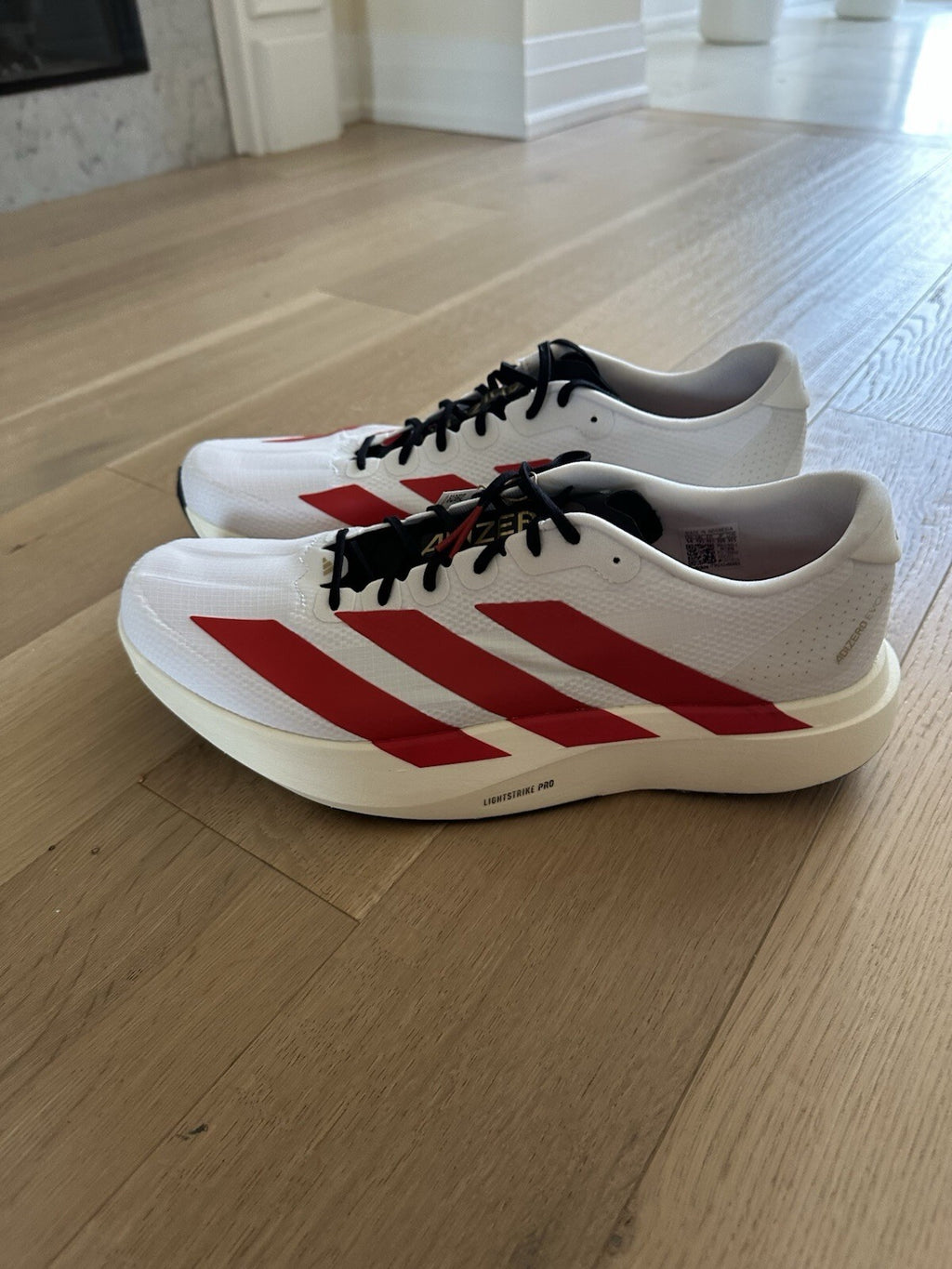 Adidas Adizero EVO SL WOVEN M Size 13 FTWWHT/MCORD/CELAC