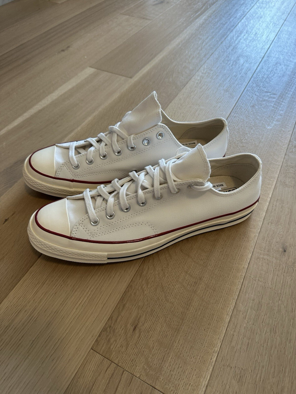 Converse CHUCK 70 OX WHITE/GARNET/EGRET Men’s Size 12