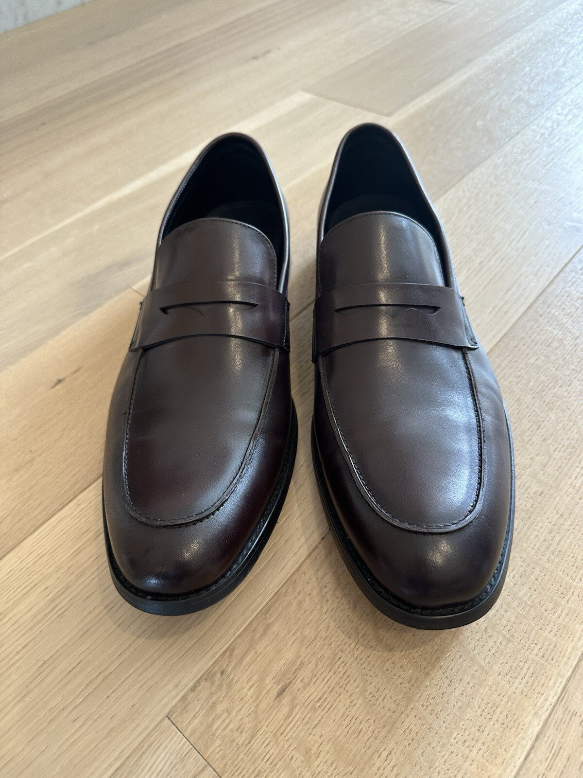 Steve Madden Leather Loafer Men’s Chocolate Brown Mens 13