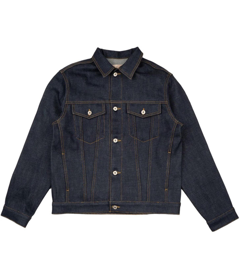 NAKED AND FAMOUS MENS JACKET XL DENIM ELEPHANT 14 - DIRTY ELEPHANT SELVEDGE