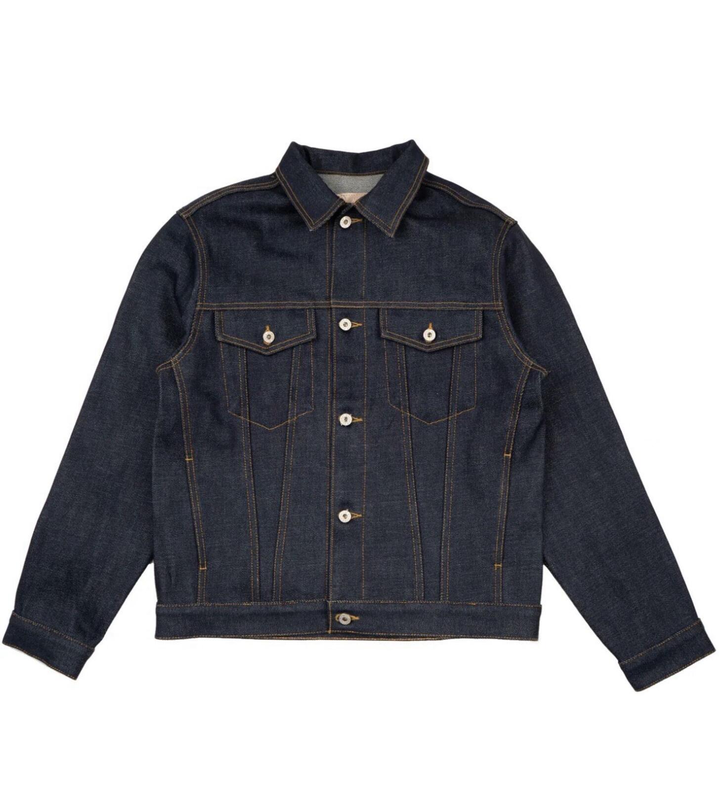NAKED AND FAMOUS MENS JACKET XL DENIM ELEPHANT 14 - DIRTY ELEPHANT SELVEDGE