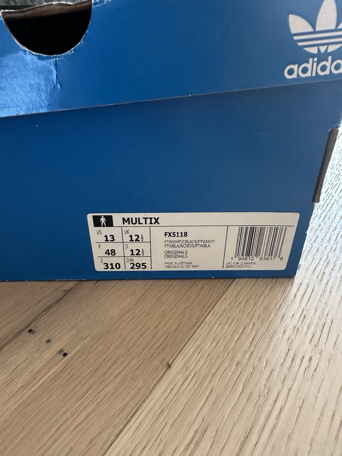 Adidas MULTIX Men’s Size 13 FTWWHT/CBLACK/FTWWHT
