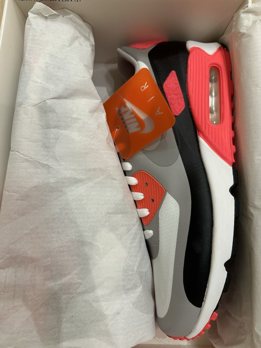 Nike NIKE AIR MAX 90 V SP Men’s 13 WHITE/COOLREY-INFRARED