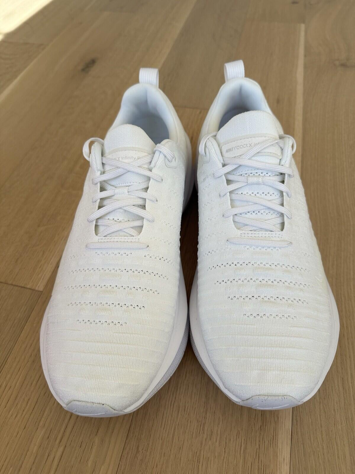 NIKE REACTX INFINITY RUN 4 Triple White Men’s Size 14 BNIB