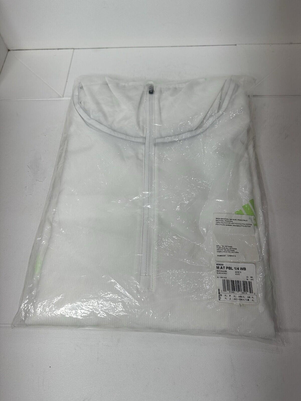 Adidas Mens Light Windbreaker 008330 M AT PBL 1/4 WB