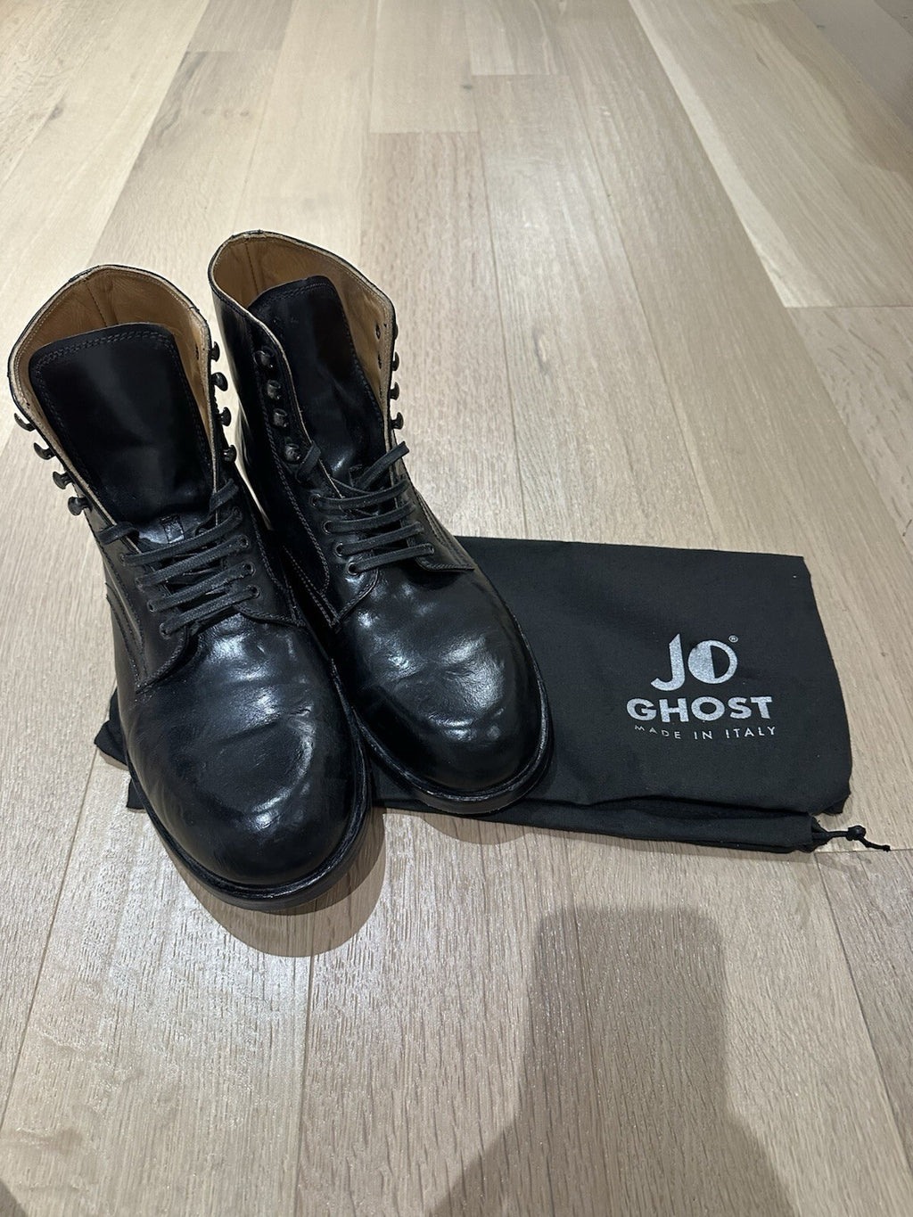 Jo Ghost Men’s Boots Size Black Leather Size 13