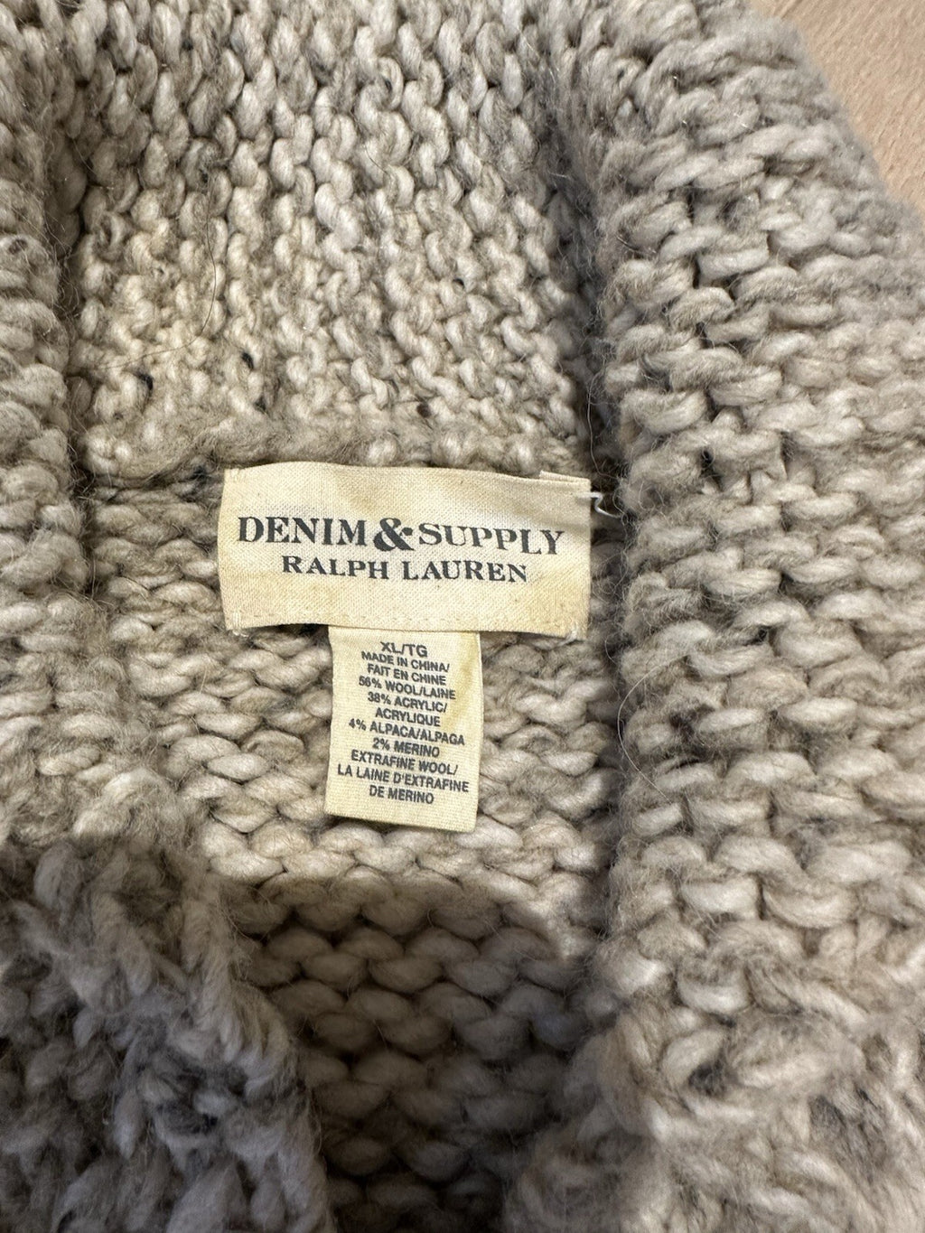 Denim & Supply Ralph Lauren Knitted Vest Men’s XL