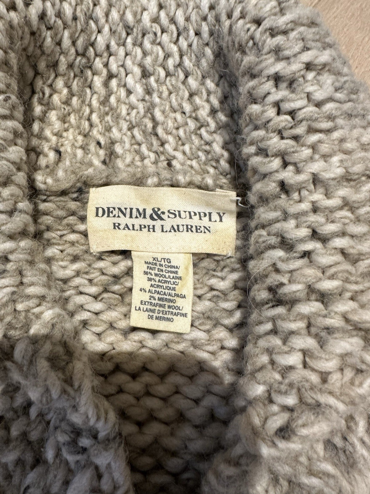 Denim & Supply Ralph Lauren Knitted Vest Men’s XL
