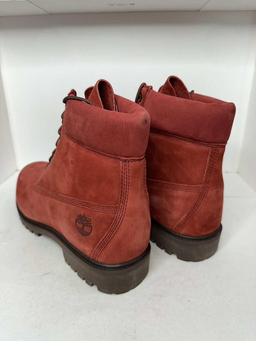 TIMBERLAND HERITAGE 6 IN BOOT DARK RED NUBUCK Men’s Size 12
