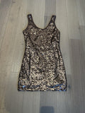 Guess by Marciano dress Matte Brown Sequin Women’s Size Small