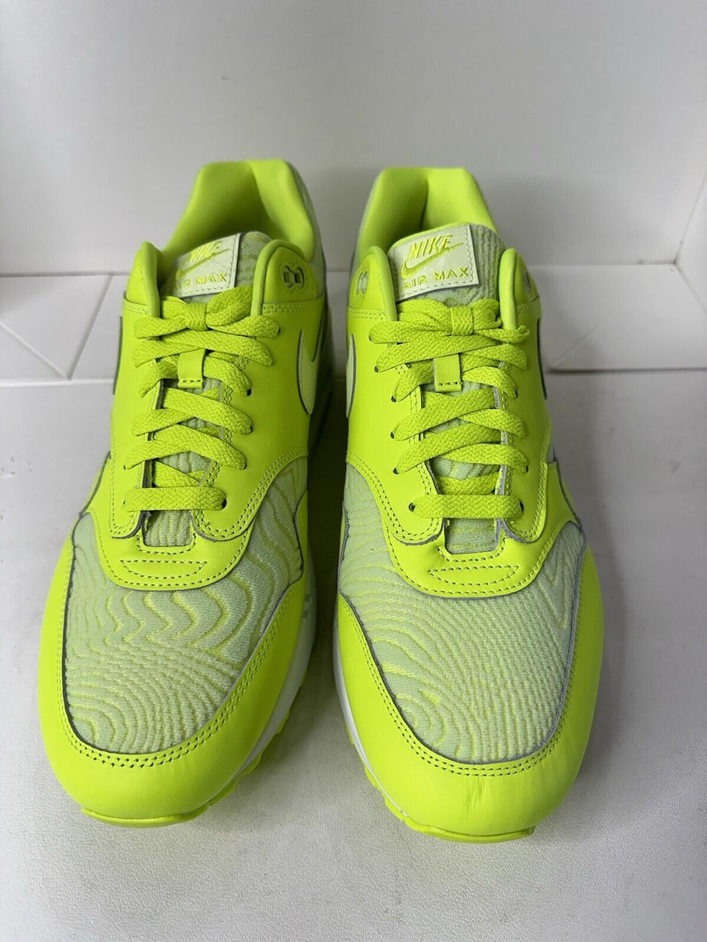 Nike Air Max 1 PRM ‘ Topography’ Volt/ Barley Volt White’Men’s Size 13 BNIB