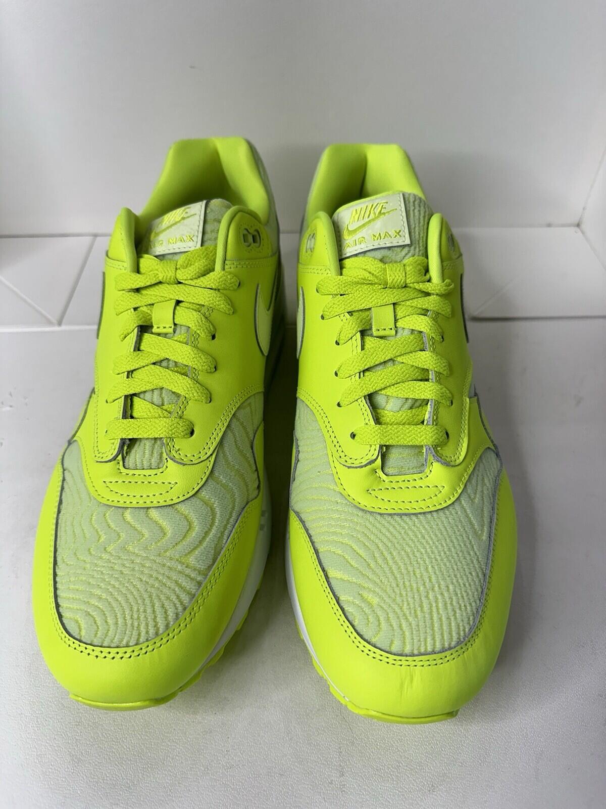 Nike Air Max 1 PRM ‘ Topography’ Volt/ Barley Volt White’Men’s Size 13 BNIB