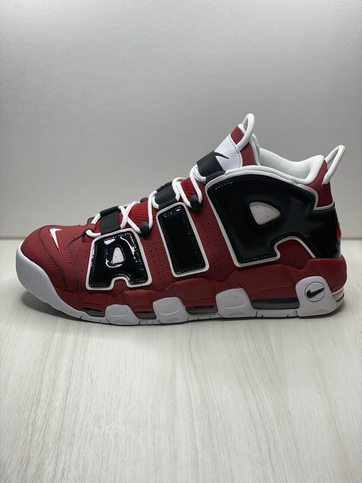Nike Air More Uptempo 96 Chicago Bulls Varsity Red/ Blk/wht Men’s Shoes Size 13