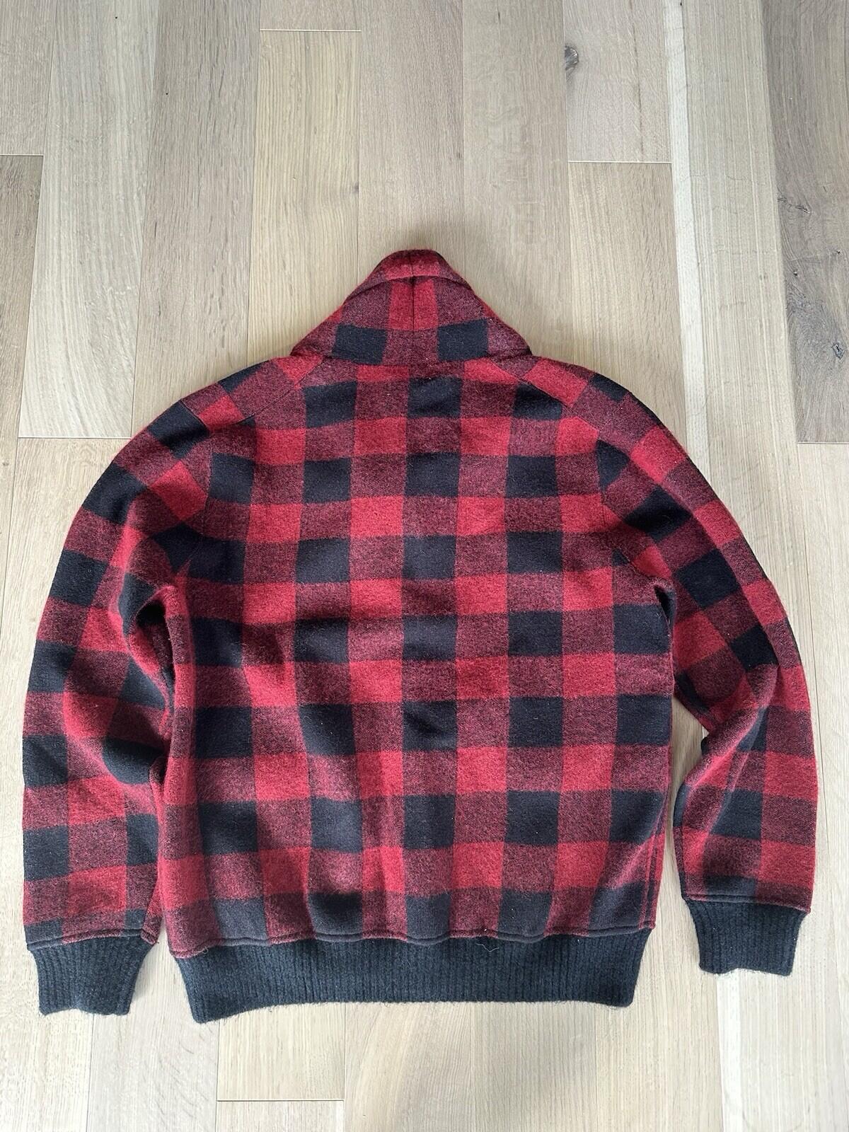 Polo Ralph Lauren Plaid Cardigan (Blue Label) Red/Black Size Large