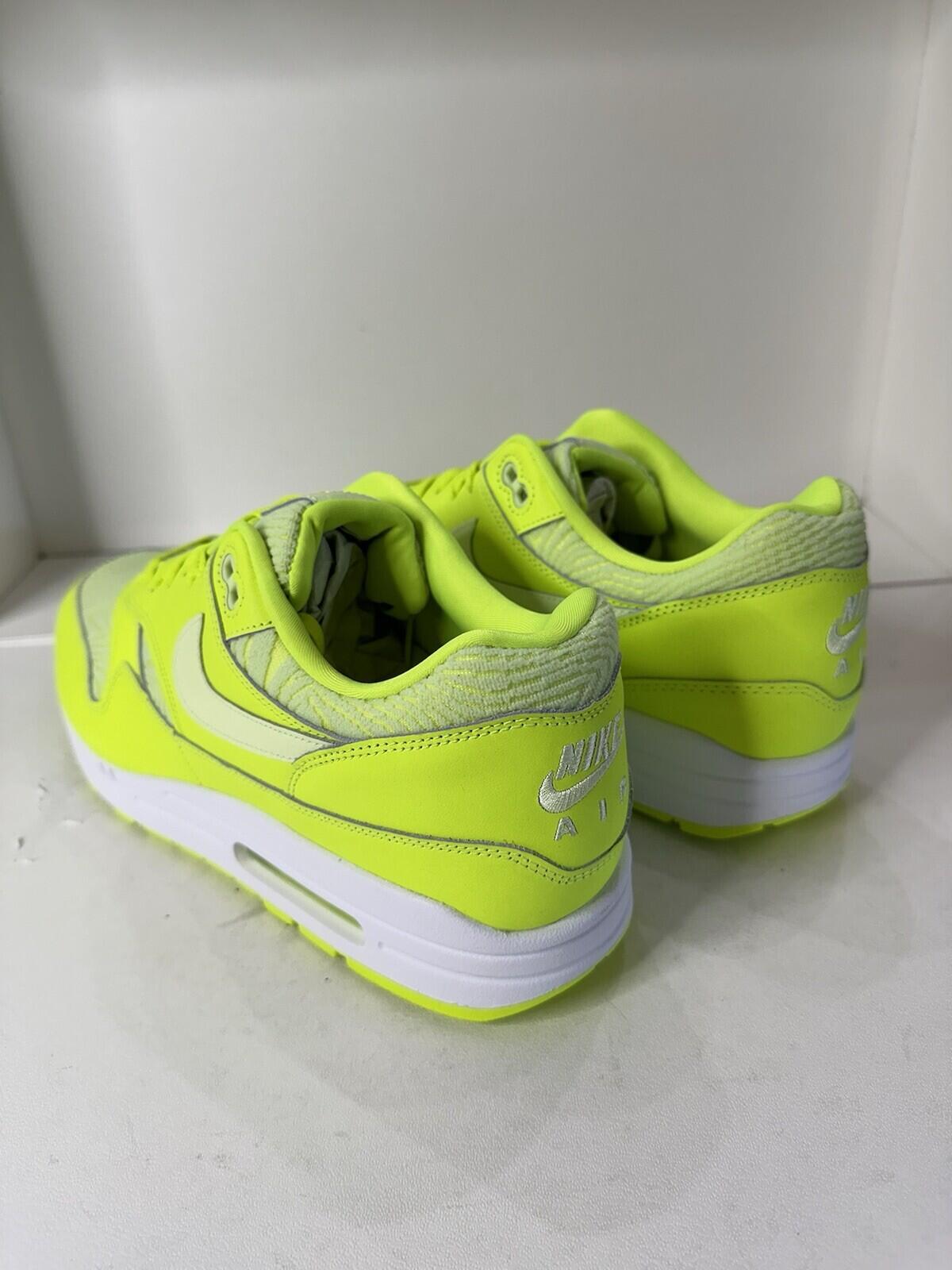 Nike Air Max 1 PRM ‘ Topography’ Volt/ Barley Volt White’Men’s Size 13 BNIB