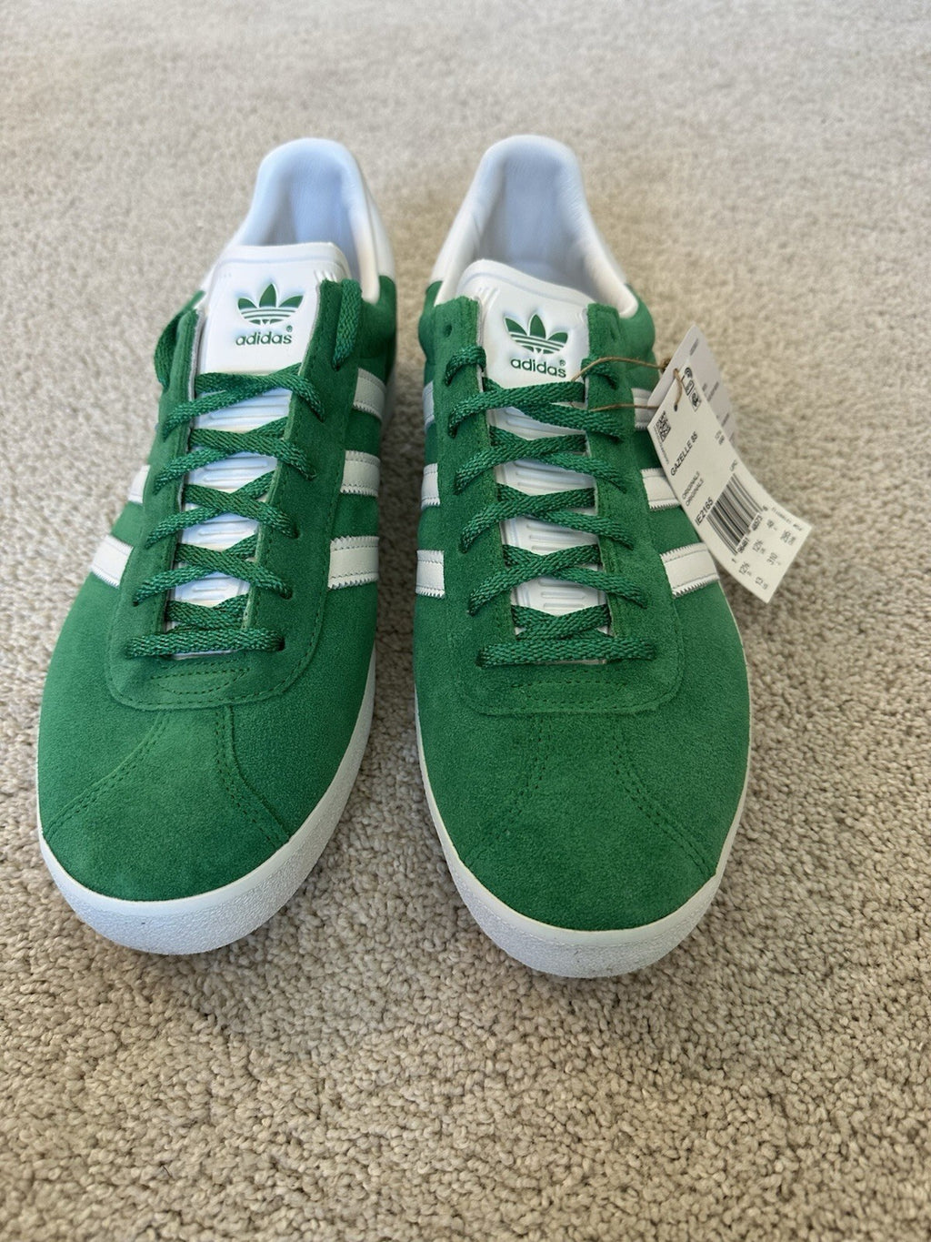 Adidas Gazelle 85 GREEN/FTWWHT/GOLDMT Men’s Shoes Size 13